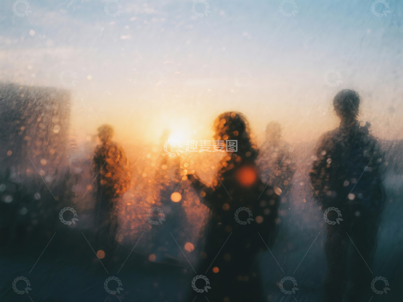 高清大图下载【趣麦麦图】抓拍曼妙模糊的情侣人影及场景5