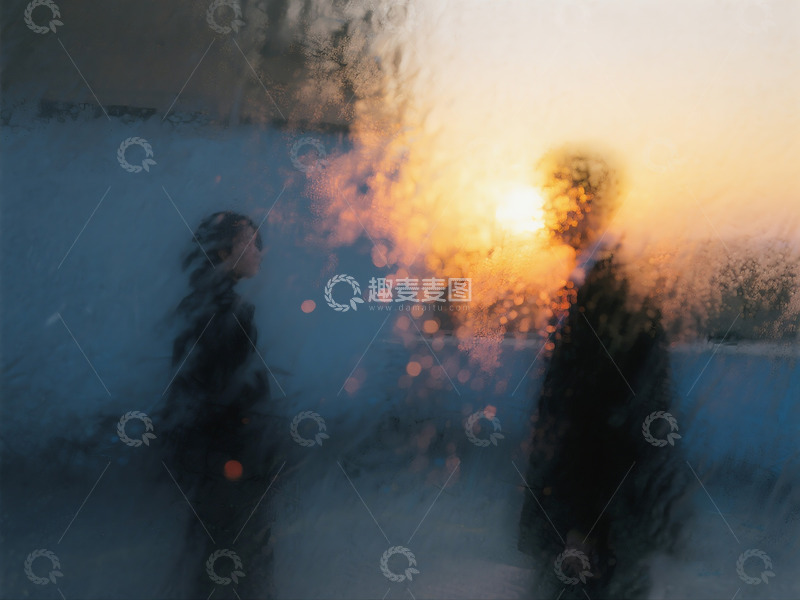 高清大图下载【趣麦麦图】抓拍曼妙模糊的情侣人影及场景3