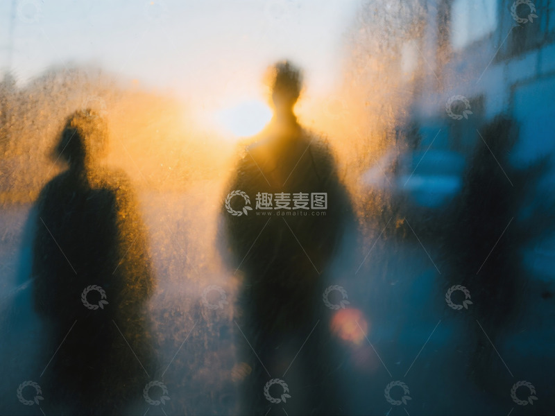 高清大图下载【趣麦麦图】抓拍曼妙模糊的情侣人影及场景4