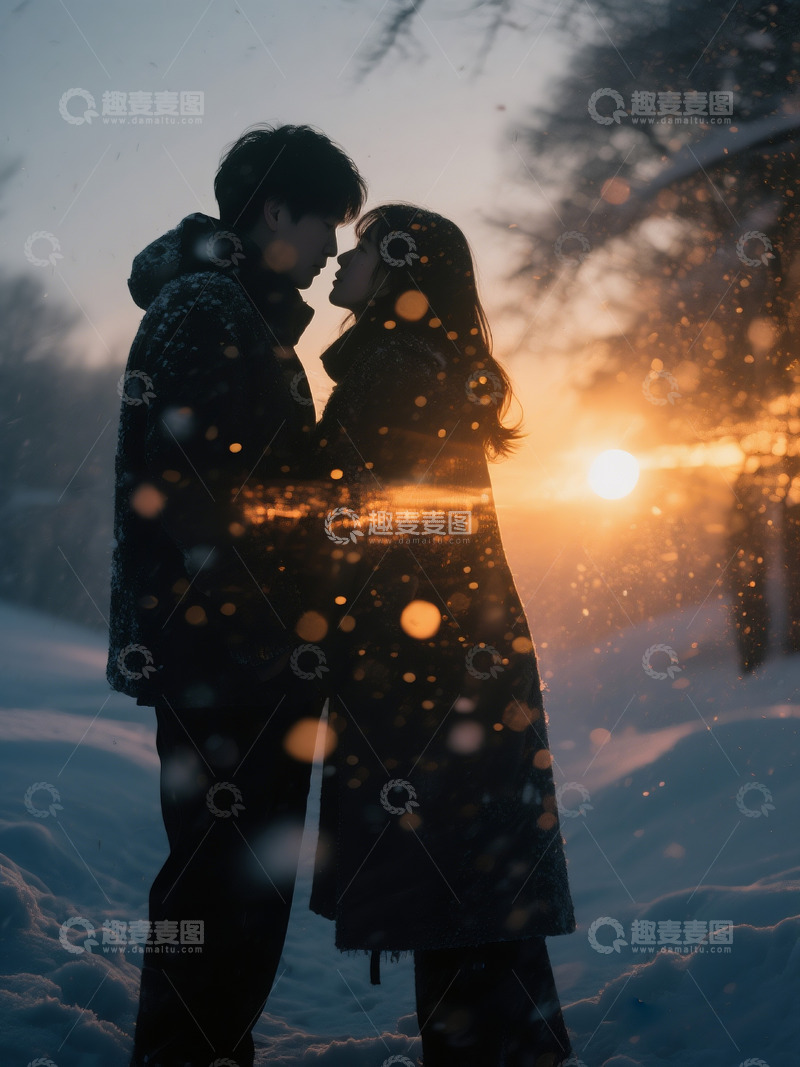 高清大图下载【趣麦麦图】抓拍曼妙模糊的情侣人影及场景