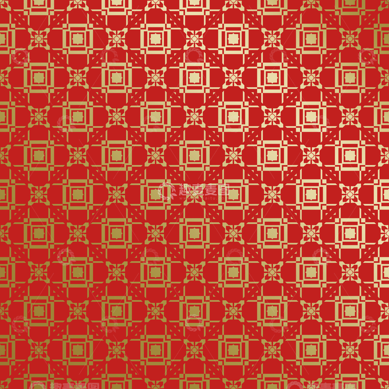 源文件下载【趣麦麦图】红金中式喜庆花纹背景481