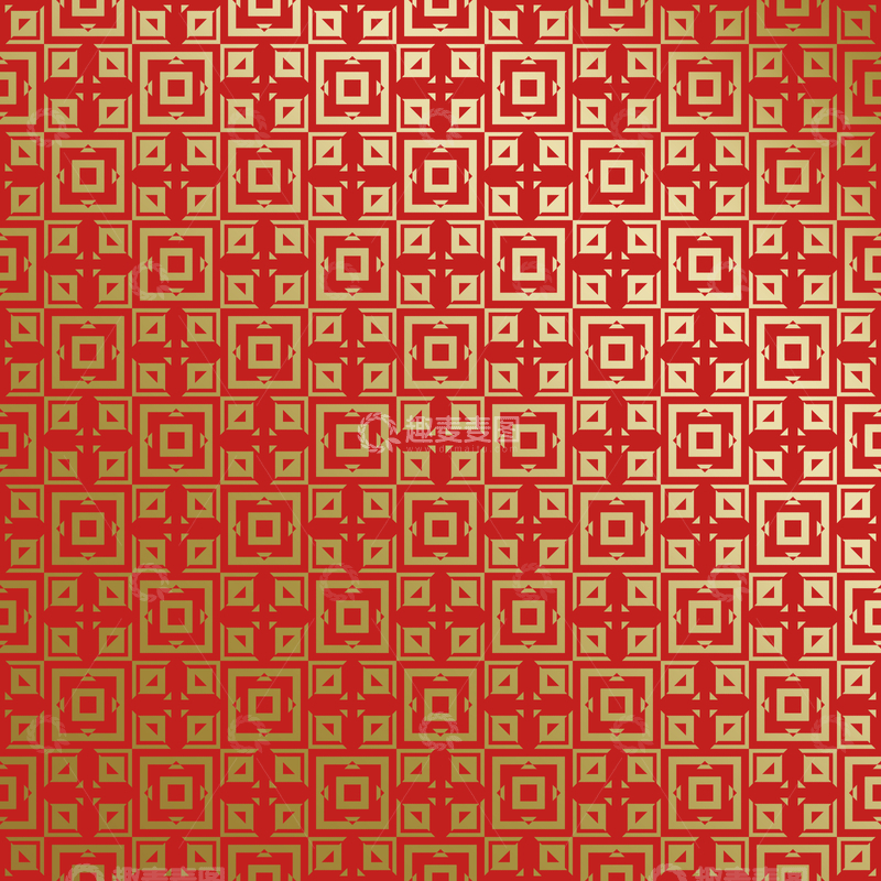 源文件下载【趣麦麦图】红金中式喜庆花纹背景496