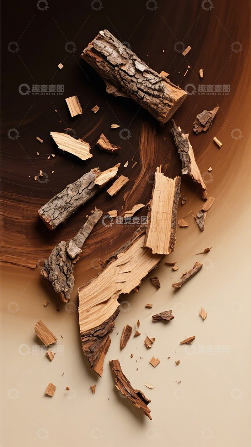 高清大图下载【趣麦麦图】木柴碎片艺术摄影