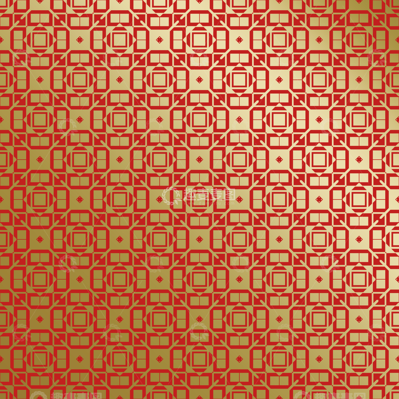 源文件下载【趣麦麦图】红金中式喜庆花纹背景507