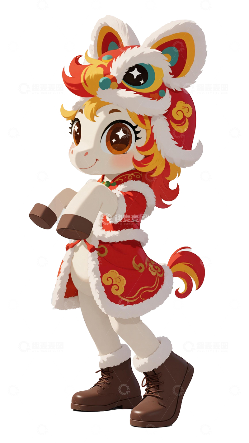 源文件下载【趣麦麦图】马年春节主题小马18