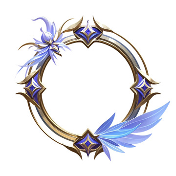 华丽圆形边框装饰设计素材