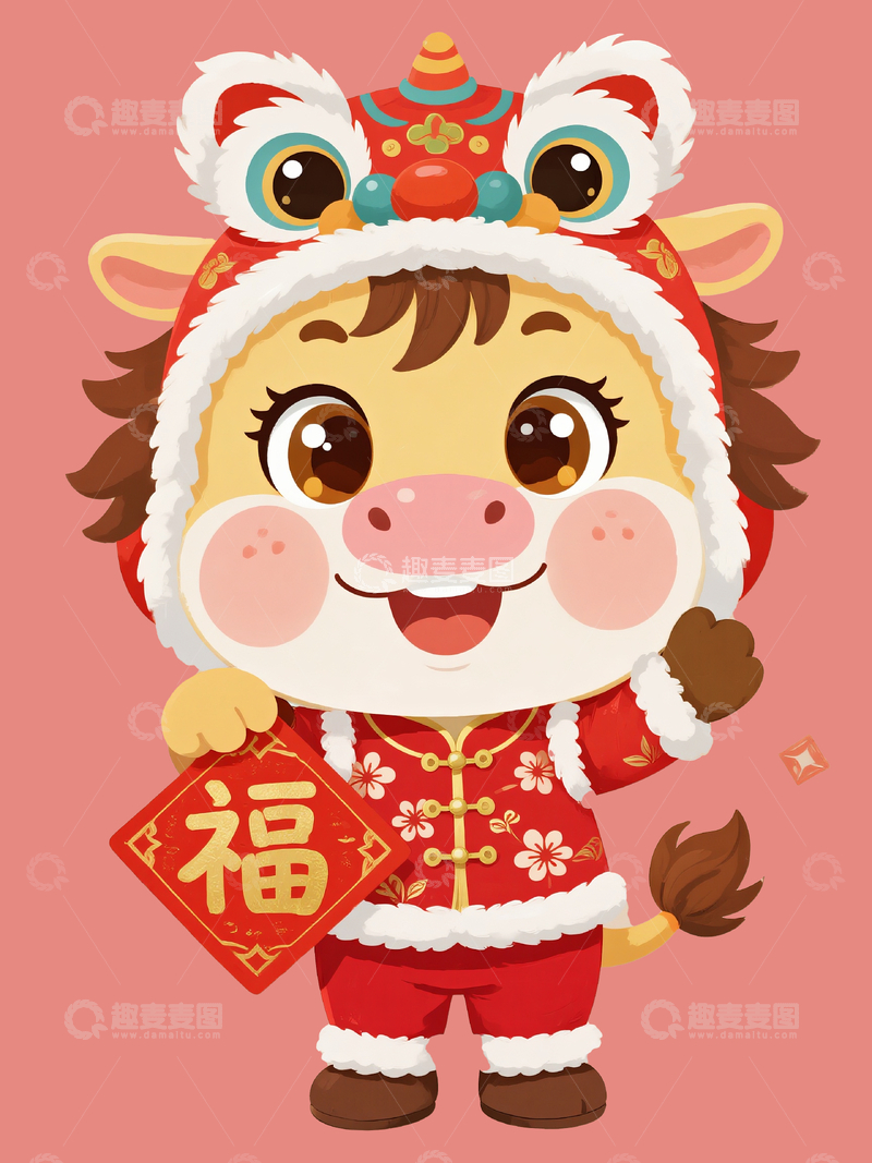 源文件下载【趣麦麦图】马年春节主题小马17