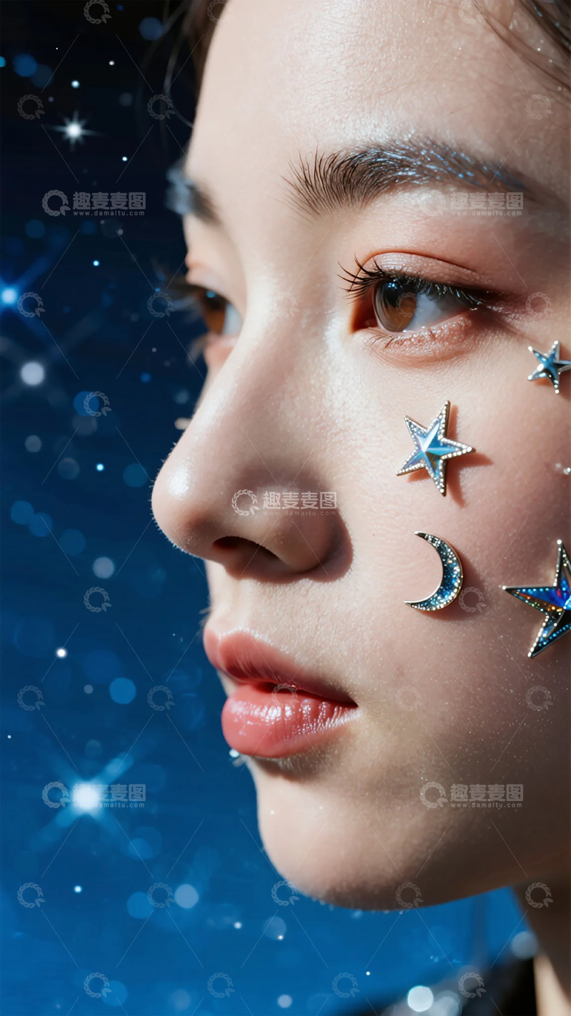 高清大图下载【趣麦麦图】星空美妆创意写真