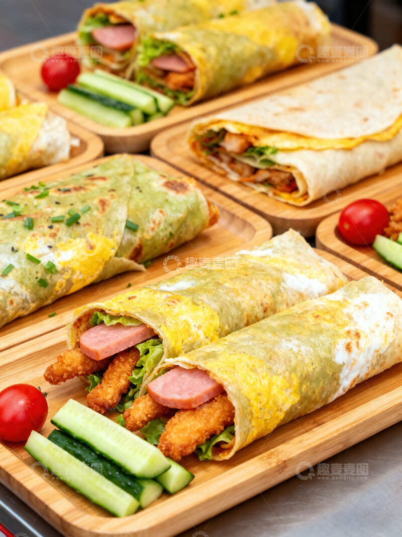 高清大图下载【趣麦麦图】煎饼  薄脆  酱香  