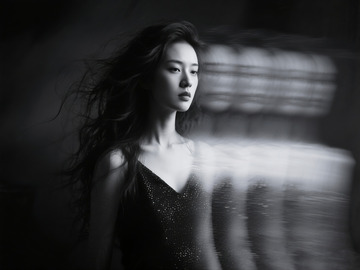 暗黑风格抽象美女人像摄影1