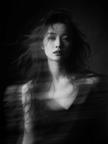 暗黑风格抽象美女人像摄影6