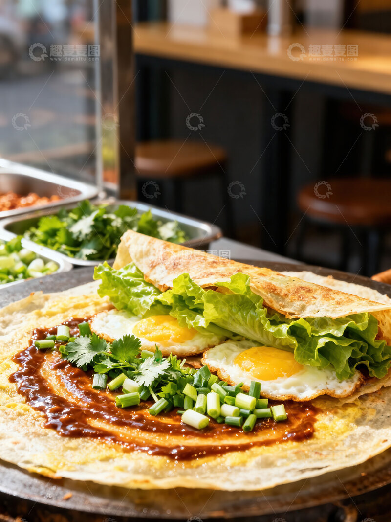 高清大图下载【趣麦麦图】煎饼  薄脆  馃子