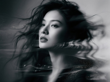 暗黑风格抽象美女人像摄影