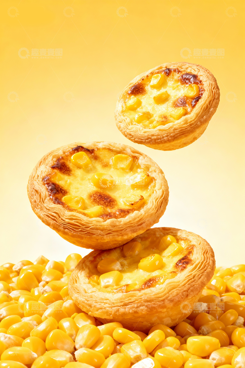 源文件下载【趣麦麦图】-三枚玉米蛋挞2