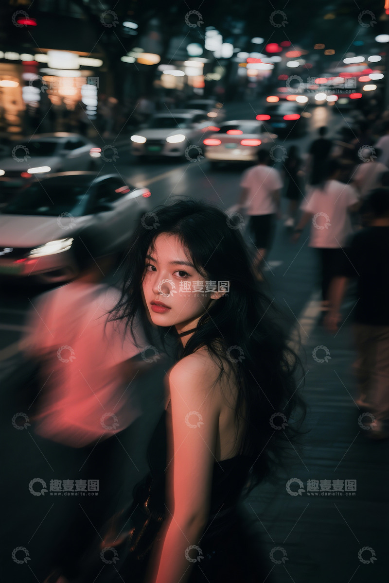 高清大图下载【趣麦麦图】抓拍街头前卫女孩儿2