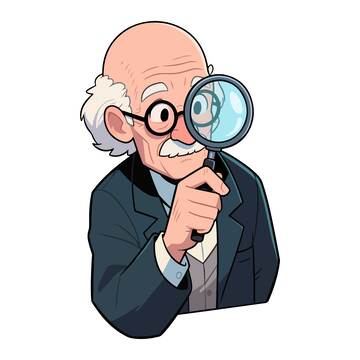 卡通科学家探索形象设计素材