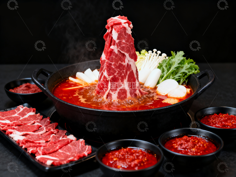 源文件下载【趣麦麦图】雪山牛肉锅2