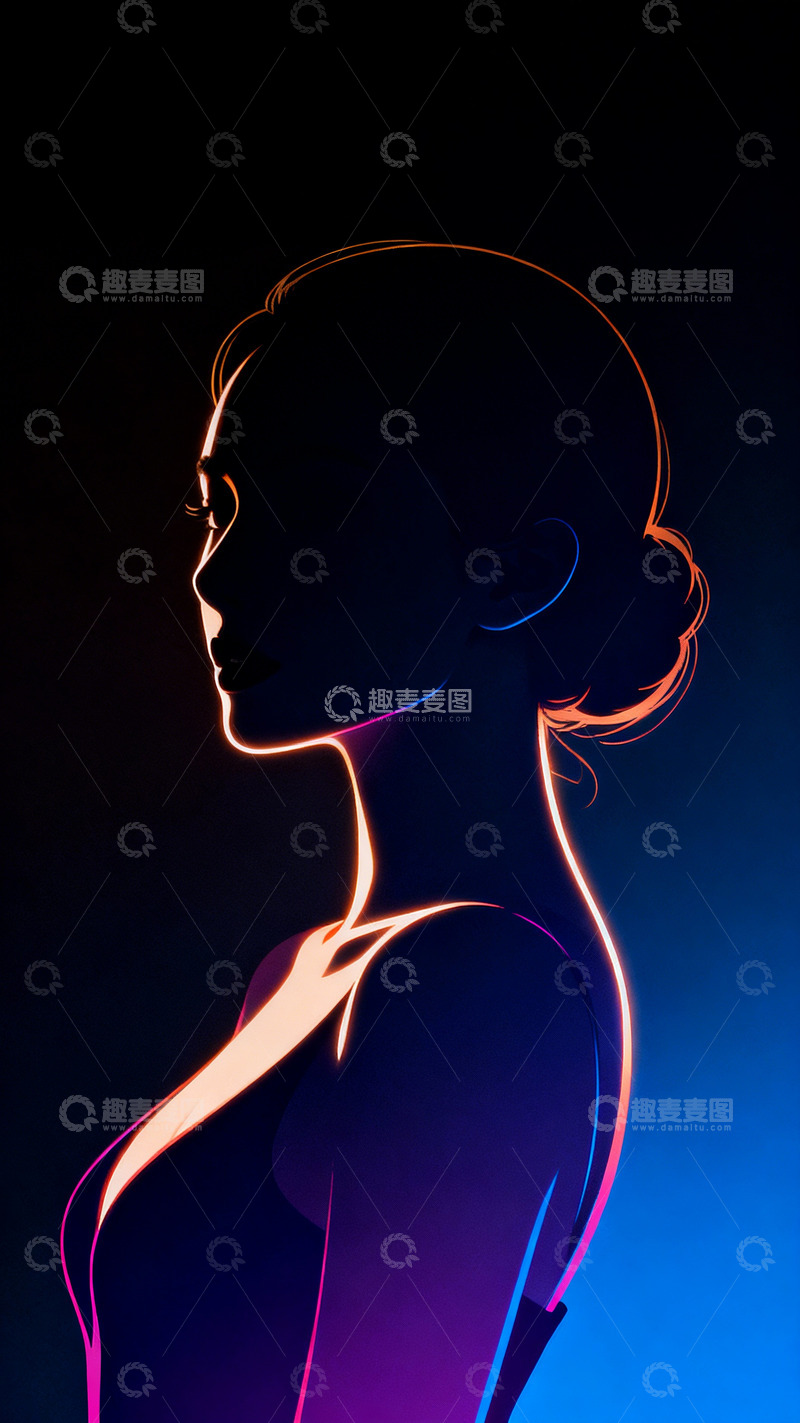 高清大图下载【趣麦麦图】极致美女剪影 婀娜多姿2