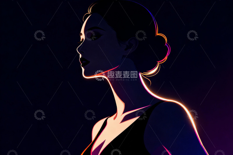 高清大图下载【趣麦麦图】极致美女剪影 婀娜多姿6