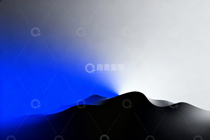 高清大图下载【趣麦麦图】流体形态的抽象山峦轮廓1