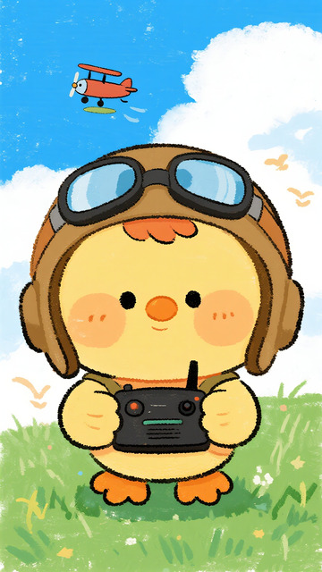 萌鸡飞行员的遥控飞行时刻