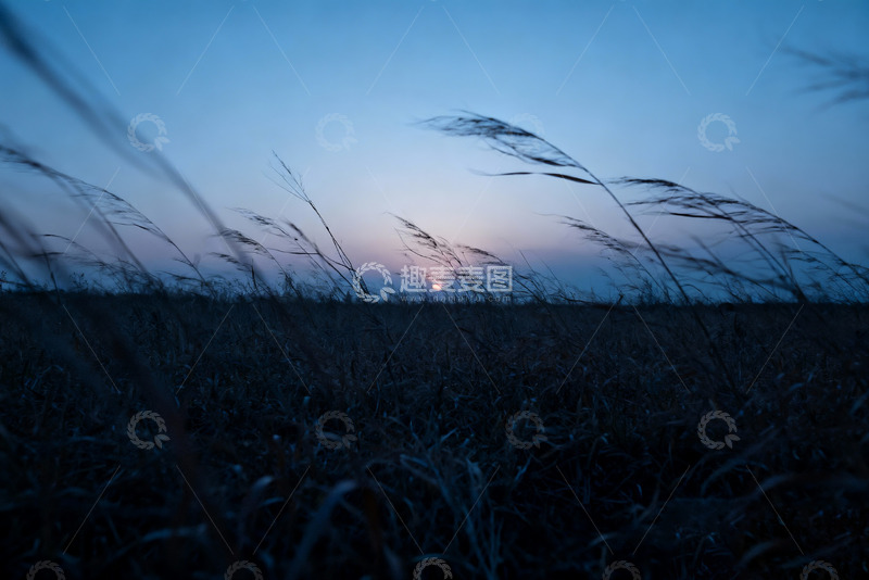 高清大图下载【趣麦麦图】广角镜头下的黄昏旷野3