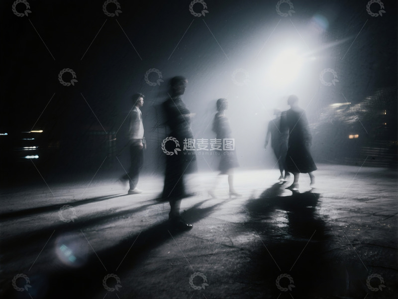 高清大图下载【趣麦麦图】抓拍前卫曼妙的人影及场景5