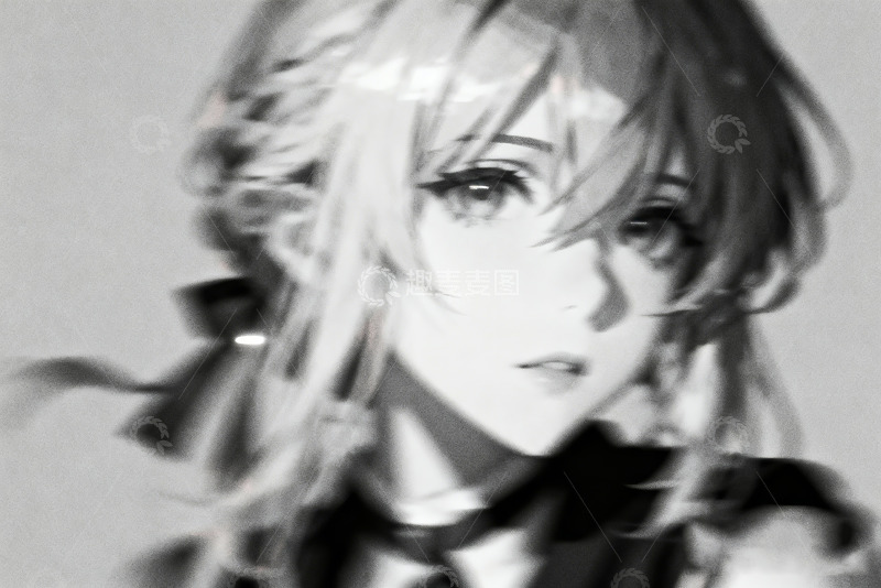 高清大图下载【趣麦麦图】灵动的薇尔莉特美女生模糊人像3