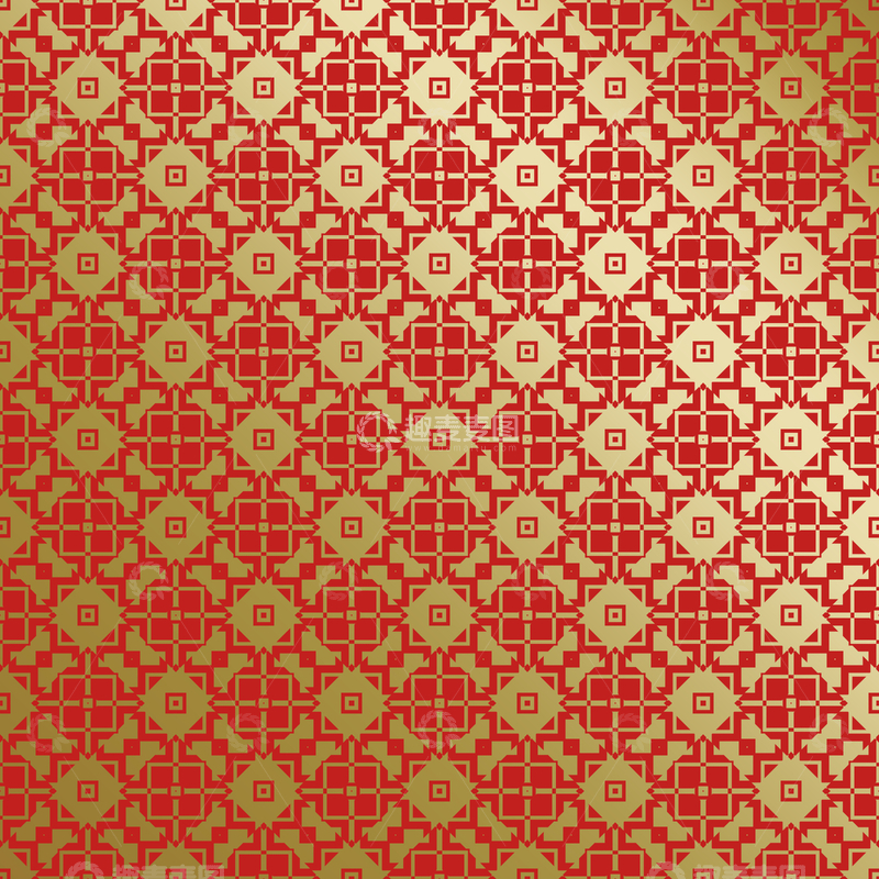 源文件下载【趣麦麦图】红金中式喜庆花纹背景530