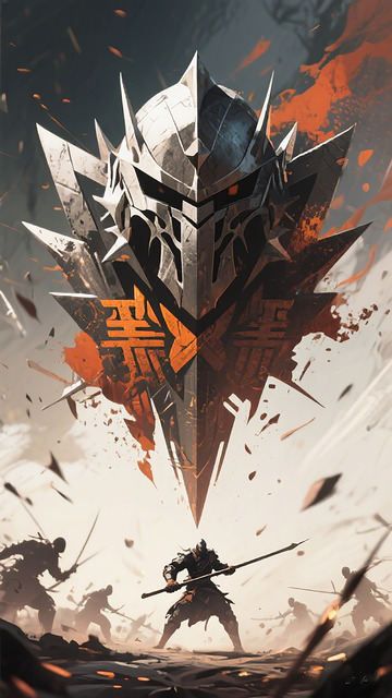 魔幻战斗巨剑场景插画