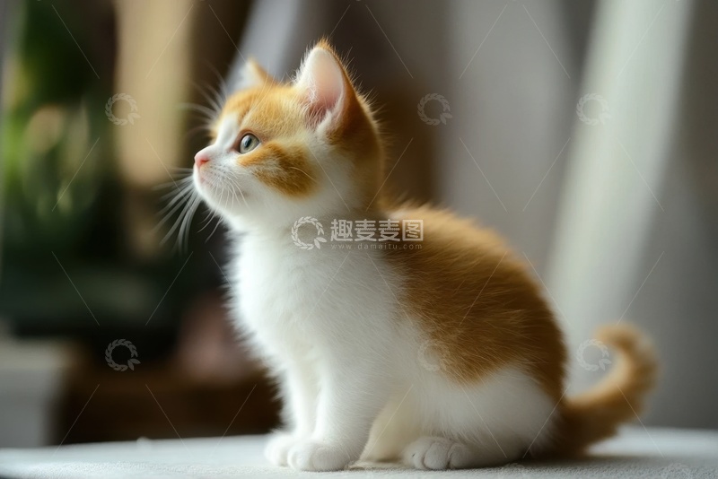 高清大图下载【趣麦麦图】可爱的一只小猫咪