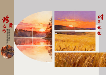 田园风光油画作品集