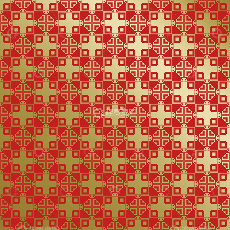 源文件下载【趣麦麦图】-红金中式喜庆花纹背景532