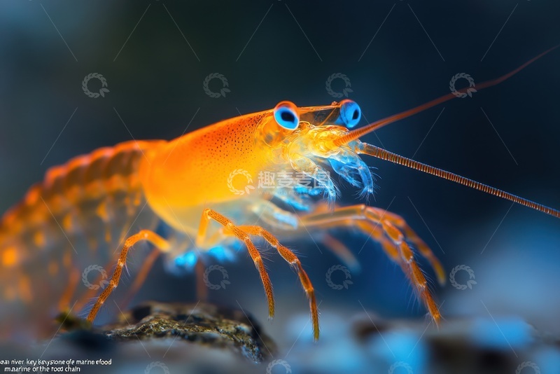 高清大图下载【趣麦麦图】一只发光的磷虾
