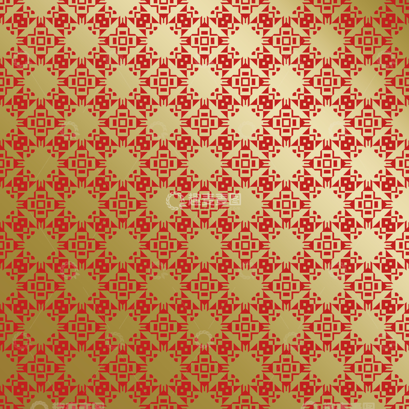 源文件下载【趣麦麦图】-红金中式喜庆花纹背景531