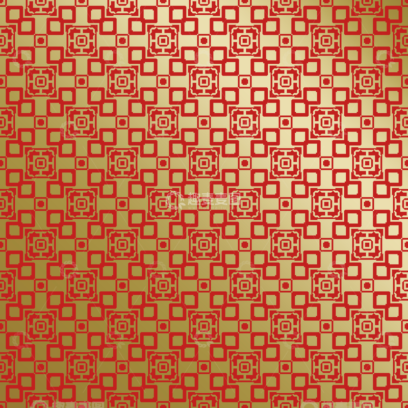 源文件下载【趣麦麦图】-红金中式喜庆花纹背景522