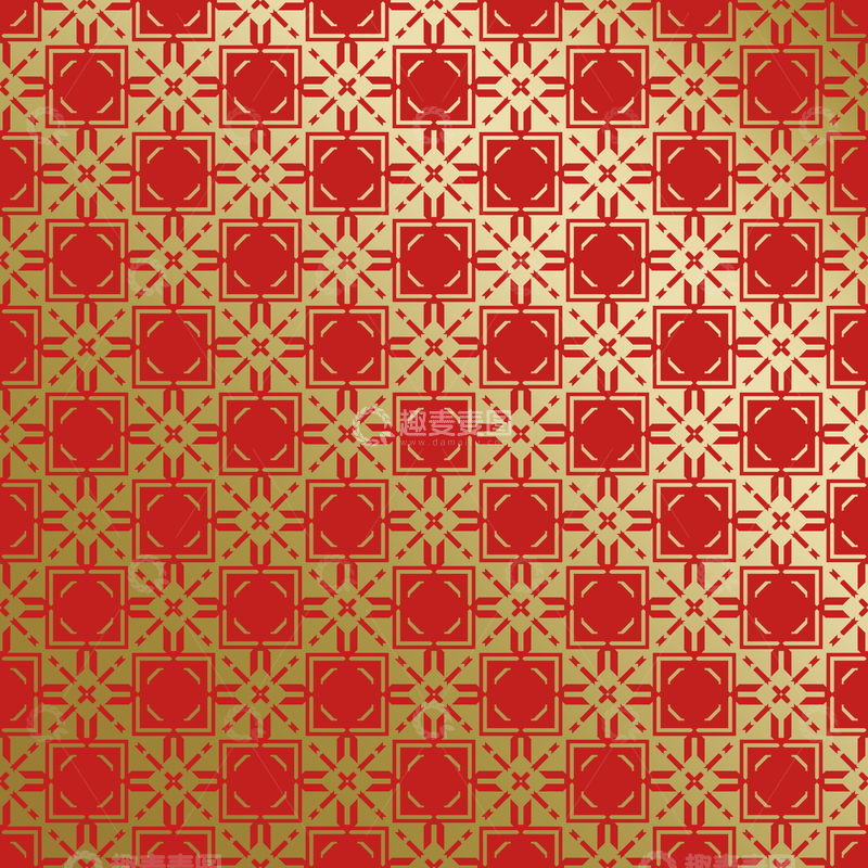 源文件下载【趣麦麦图】-红金中式喜庆花纹背景534