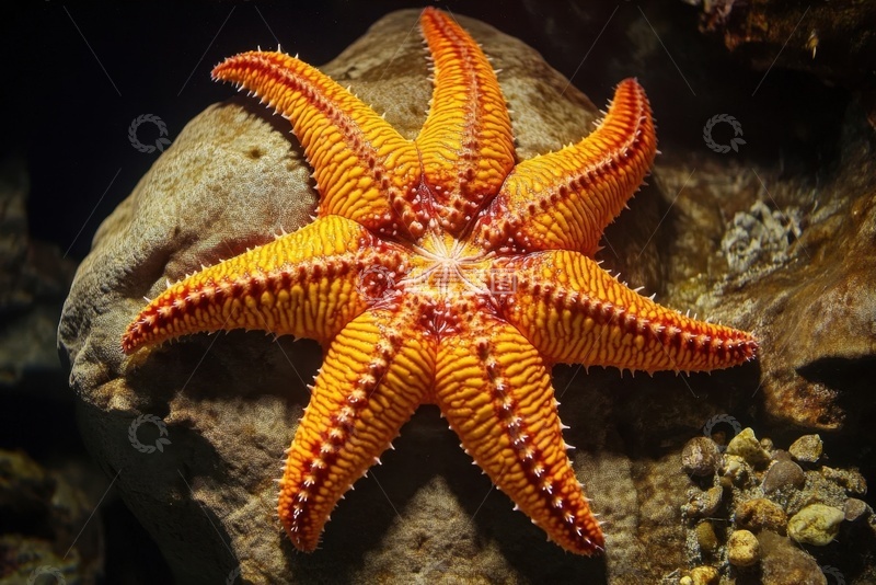 高清大图下载【趣麦麦图】一只海星特写摄影