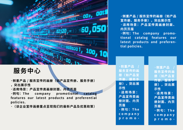 科技风服务中心宣传画册设计