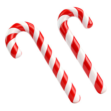 红白圣诞拐杖糖图片