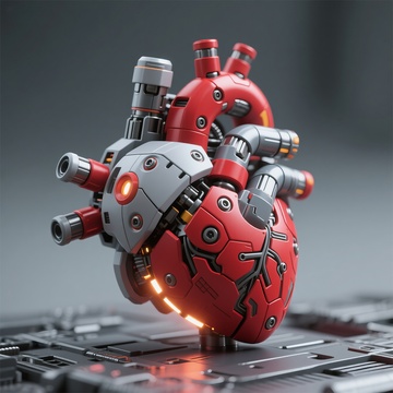 机械心脏科技未来概念图