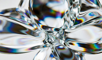 液态玻璃材质抽象科技未来感背景6