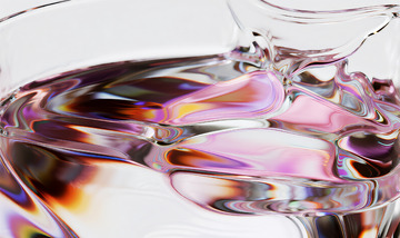 液态玻璃材质抽象科技未来感背景4