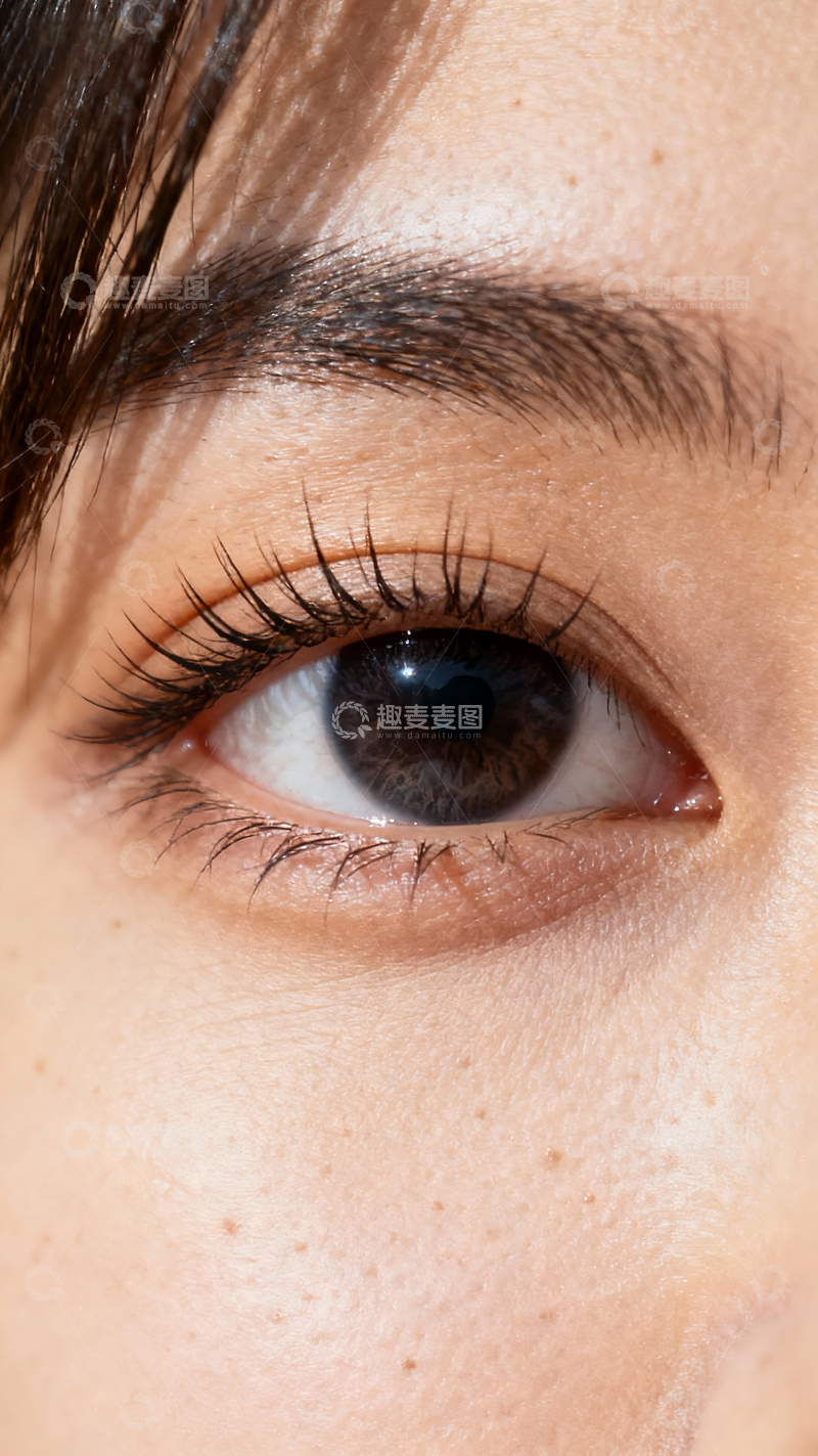 源文件下载【趣麦麦图】东亚女士的眼睛特写1