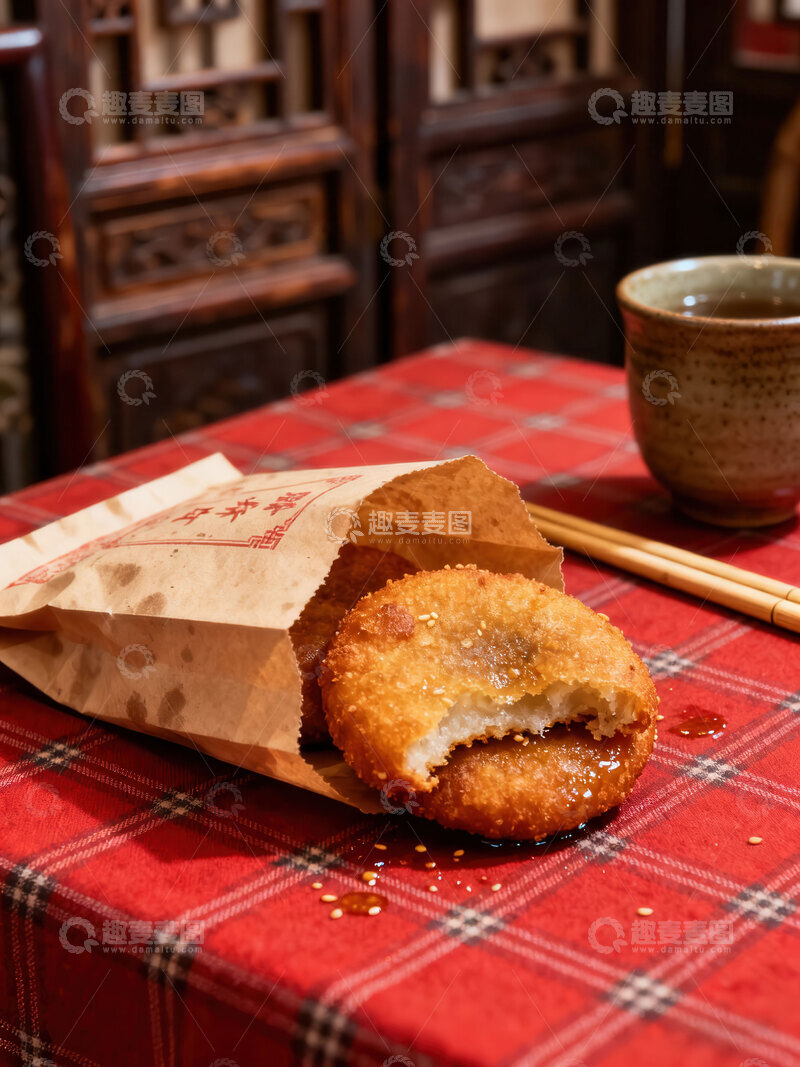高清大图下载【趣麦麦图】炸糕  外脆  文化  