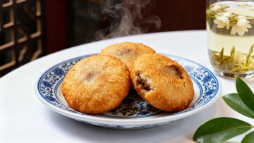 炸糕  外脆  豆沙