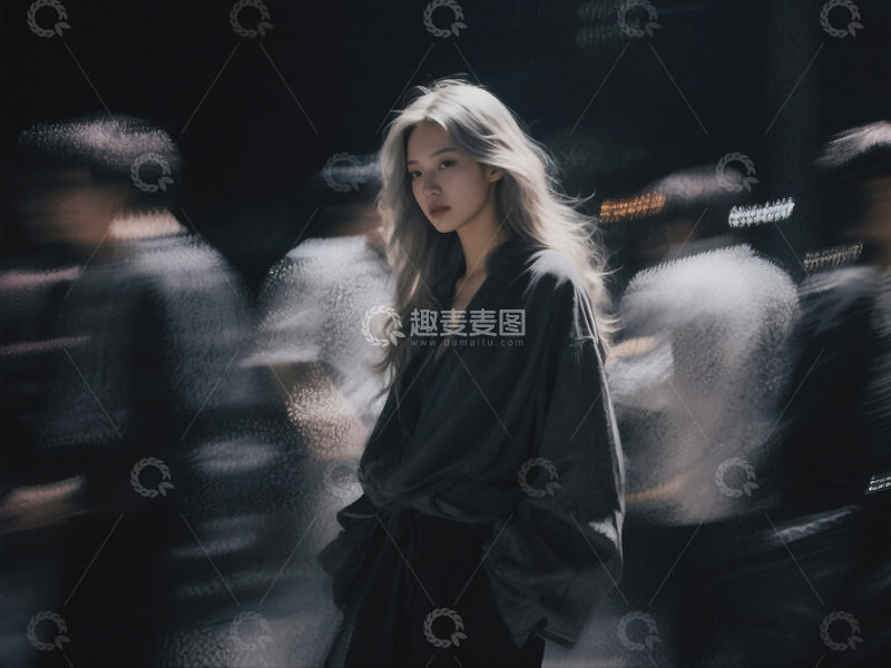 高清大图下载【趣麦麦图】抓拍前卫曼妙模糊的韩系美女3