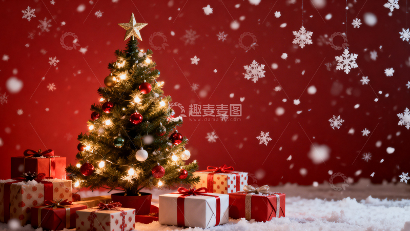 高清大图下载【趣麦麦图】圣诞节背景006