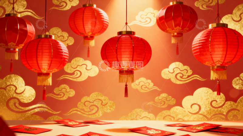 高清大图下载【趣麦麦图】-新年元旦春节背景008