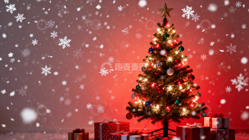 高清大图下载【趣麦麦图】圣诞节背景008